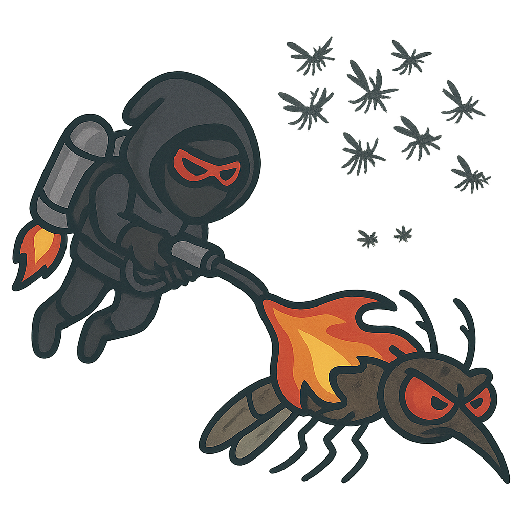 Mosquito Flamethrower Gameplay