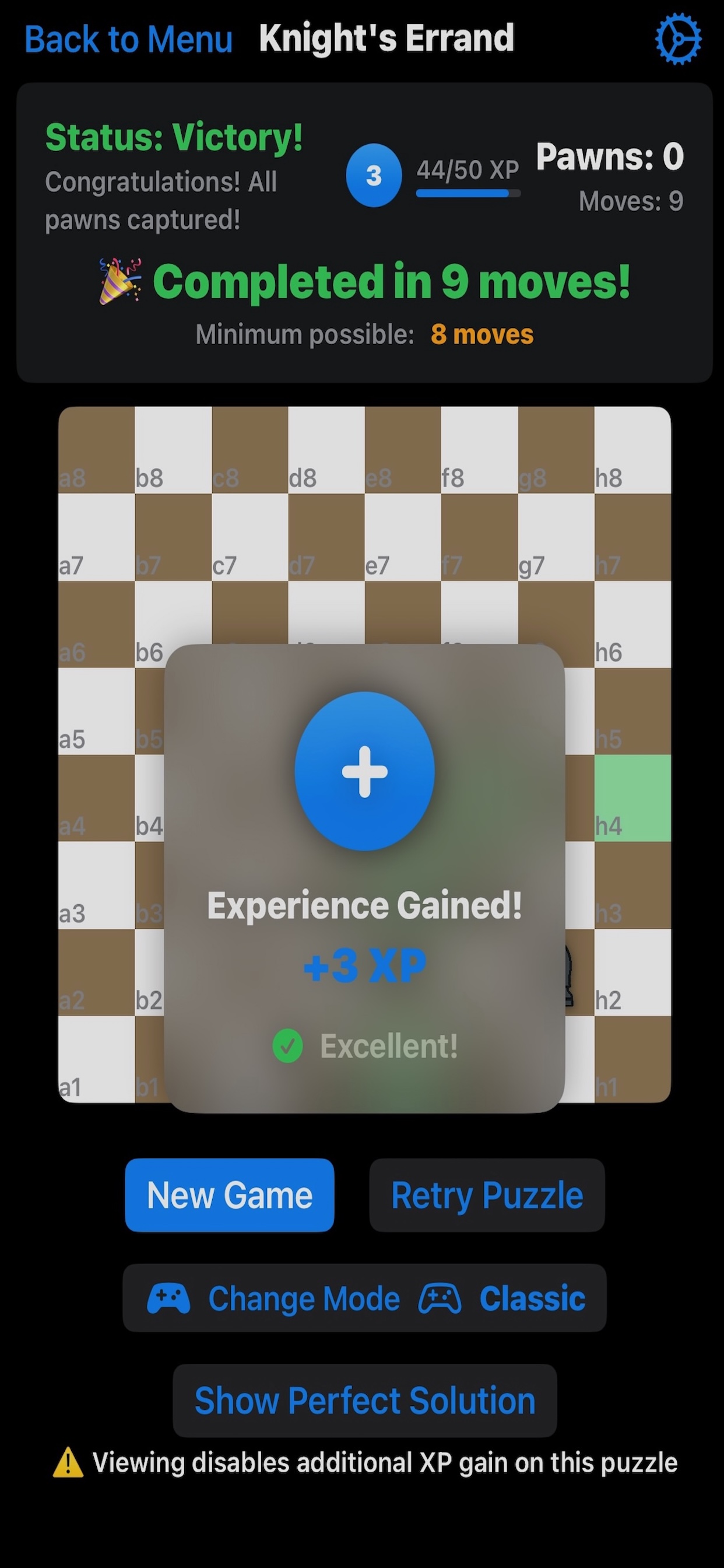 Victory and XP Rewards